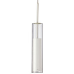 Luna Pendant - White / Clear
