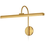 LED Hardwire or Plug-In Picture Light - Aged Brass