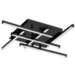 Summit Ceiling Light - Matte Black / White