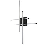 Summit Wall Sconce - Matte Black / White