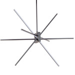 Summit Pendant - Matte Black / White