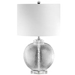 Taylor Table Lamp - Polished Chrome / White