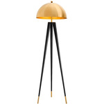 Coyote Floor Lamp - Black / Gold