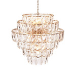 Amazone Chandelier - Nickel / Clear