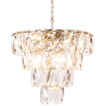 Amazone Chandelier - Nickel / Clear