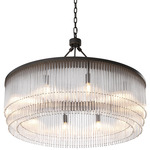 Hector Chandelier - Bronze / Clear