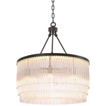 Hector Chandelier - Bronze / Clear