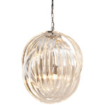 Marco Polo Chandelier - Nickel / Clear