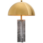 Absolute Table Lamp - Grey Marble / Brass