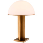 Berkley Table Lamp - Antique Brass / White