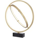 Cassini Table Lamp - Black / Antique Brass