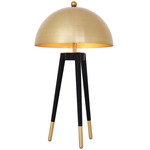 Coyote Table Lamp - Black / Gold