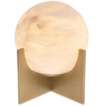 Scorpios Table Lamp - Antique Brass / Alabaster