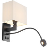 Reading Wall Sconce - Bronze / White