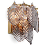 Verbier Wall Sconce - Brushed Brass / Smoke