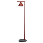 Captain Flint Outdoor Floor Lamp - Burgundy Red