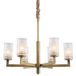 Corricella Chandelier - Francesco Brass / Clear