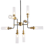 Sovana Chandelier - Rembrandt Brass / Clear