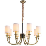 Pacentro Chandelier - Francesco Brass / White