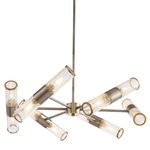 Gradara Chandelier - Old World Pewter / Clear