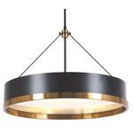 Pedesina Chandelier - Matte Black / Frosted