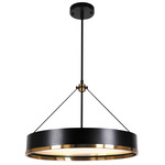 Pedesina Chandelier - Matte Black / Frosted