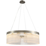 Ranenna Chandelier - Old World Pewter / Crystal