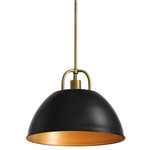 Bellagio Pendant - Rembrandt Brass / Matte Black