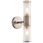 Gradara Wall Sconce - Old World Pewter / Clear