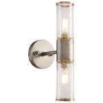 Gradara Bathroom Vanity Light - Old World Pewter / Clear