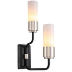 Albano Wall Sconce - Matte Black / Opaque Gradient