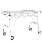 Battista Trolley - Chrome / White