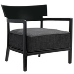 Cara Armchair - Black / Anthracite Upholstery
