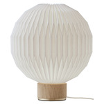 Model 375 Table Lamp - Light Oak / White