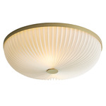 Lamella Wall / Ceiling Light - Brushed Gold / White