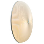 Lamella Wall / Ceiling Light - Brushed Aluminum / White