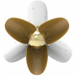 Blossom Wall Sconce - Gold / White