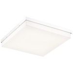 Kabu Ceiling Light Fixture - Chrome / White