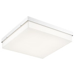 Kabu Ceiling Light Fixture - Chrome / White
