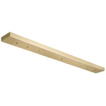 Low Voltage Linear Multi Ceiling Canopy - Oxidized Gold