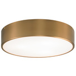 Snare Ceiling Light Fixture - Aged Gold Brass / Frosted