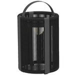 Ropy Outdoor Solar Floor Lamp - Anthracite / Bronze Rope