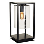 Dome Gate UL Outdoor Post / Path Light - Anthracite / Clear