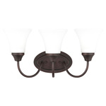 Holman Bathroom Vanity Light - Bronze / Satin Etched