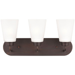 Kerrville Bathroom Vanity Light - Bronze / Satin Etched