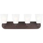 Kerrville Bathroom Vanity Light - Bronze / Satin Etched