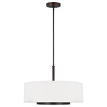 Nance Pendant - Bronze / Off White