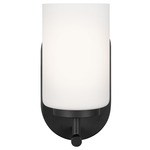 Oslo Wall Sconce - Midnight Black / Opal