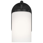 Oslo Wall Sconce - Midnight Black / Opal