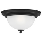 Geary Ceiling Light Fixture - Midnight Black / Satin Etched